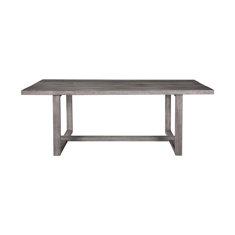 Glendora Island Outdoor 5 Piece Live Edge Dining Set in Eucalyptus and Rope