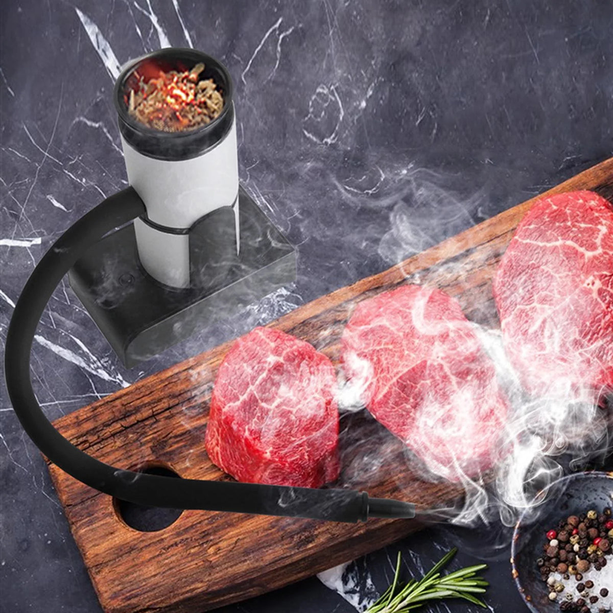 Portable Food , Kitchen Smoke , Cooking Handheld Food , Cocktail Mini Smoke Infuser Food for Meat BBQ