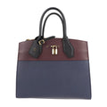 Pre-Owned LOUIS VUITTON Louis Vuitton City Steamer MM Handbag M54260 Leather Marine Raisin Noir 2WAY Shoulder Bag Tote (Good)