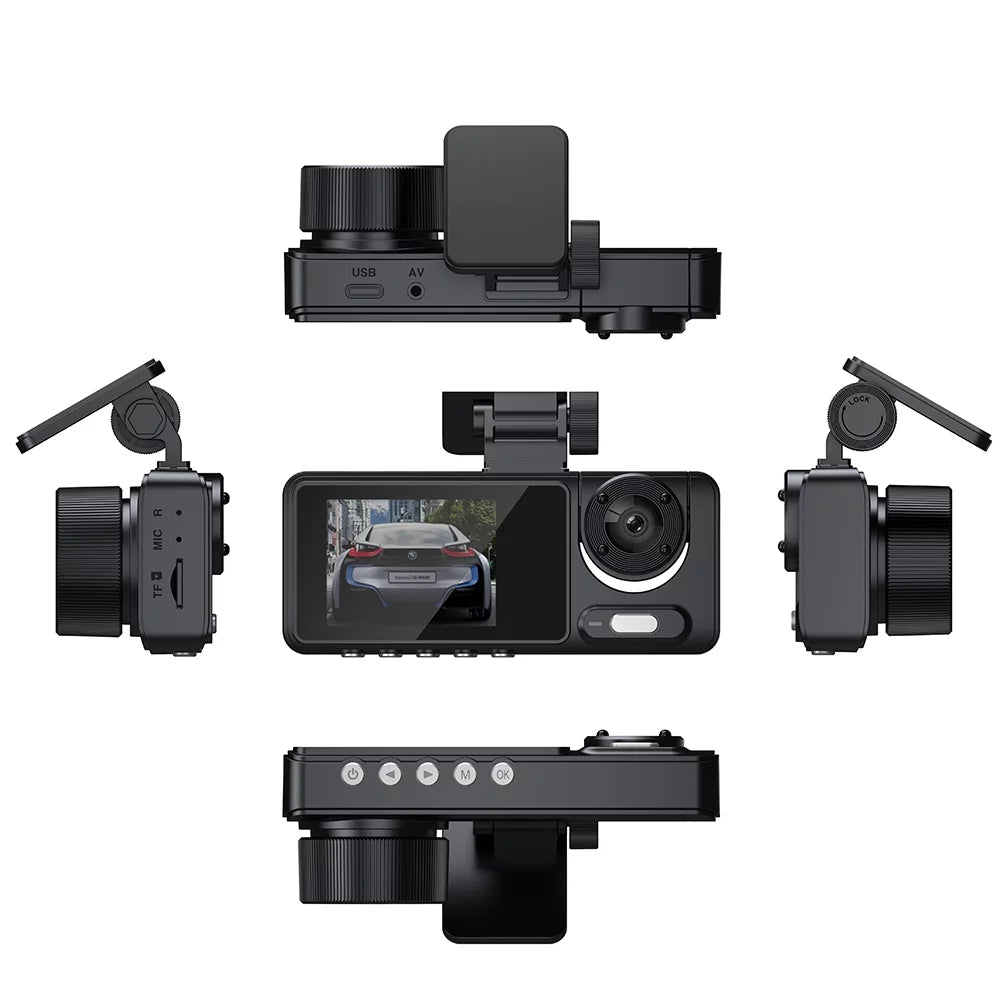 Apexeon Dash Camera, Multi-Language Car Video Recorder, Wide Angle Camcorder for Auto Safety Driving