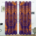 POPCreation Trippy Tiger Window Curtain Blackout Curtains Darkening Thermal Blind Curtain for Bedroom Living Room,2 Panel (52Wx84L Inches)