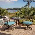 Cambridge Seasons 3-Piece Outdoor Bistro Set with Swivel Rockers