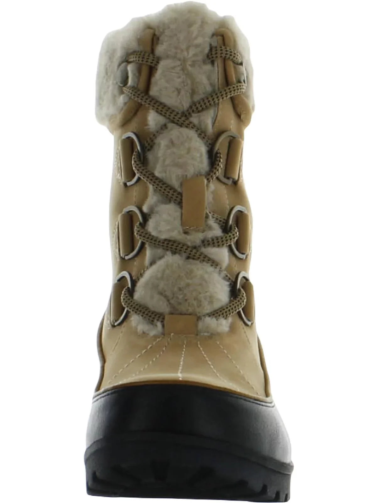 JBU by Jambu Womens Northgate Faux Leather Faux Fur Winter & Snow Boots