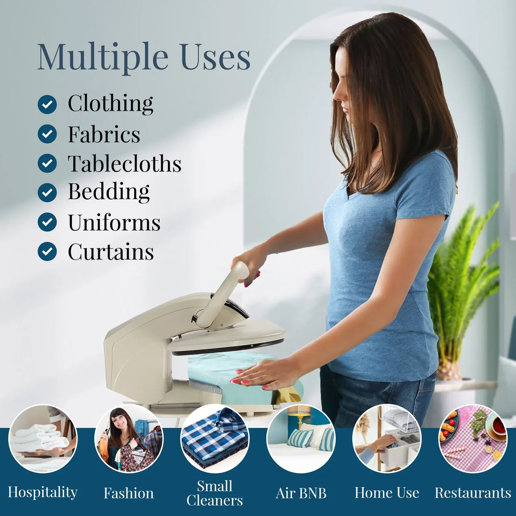 SPEEDYPRESS DIGITAL STEAM PRESS 80HD | PREMIUM EXTRA LARGE 32 INCH IRON PRESS MACHINE | EASY TO USE CLOTHES STEAMER WITH MULTIPLE STEAM AND TEMPERATURE SETTINGS