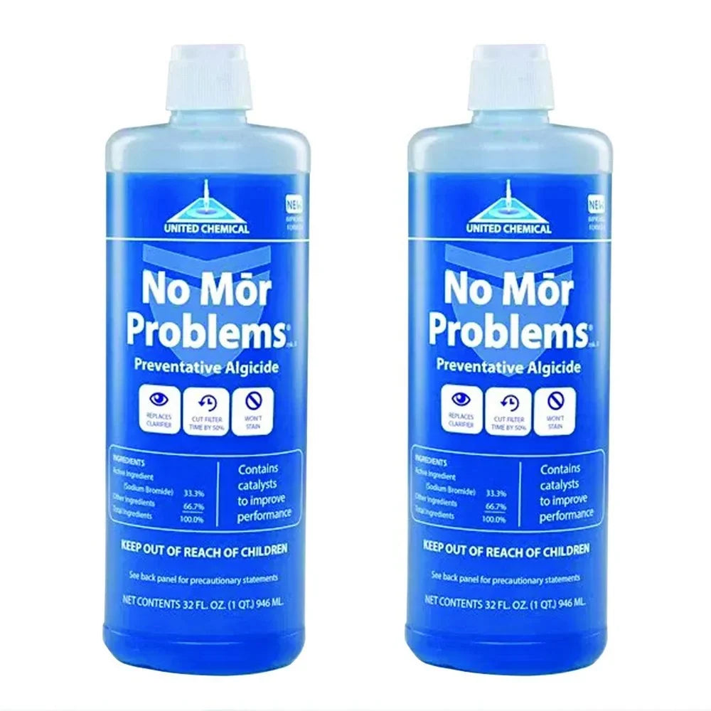 United Chemical No Mor Problems Swimming Pool Algaecide 1 Quart NMP-C12 2 Pack