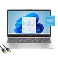 HP Laptop for Business & Students, 15.6" HD Anti-Glare Display, Intel 4-Cores N200, 8GB RAM, 128GB UFS, Wi-Fi 6, Webcam, HDMI, USB-C, Mytrix HDMI Cable, Windows 11 Home in S mode, Scarlet Red
