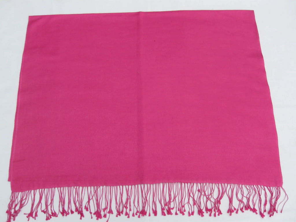 Shawl/Shawls/Scarf/Scarves/Wrap/Stole/Muffler/Cape/Ruana/Blanket/Throw/Pashmina Shawl/Cashmere Scarf/Wool/Silk (Hot Pink Regular Shawl)