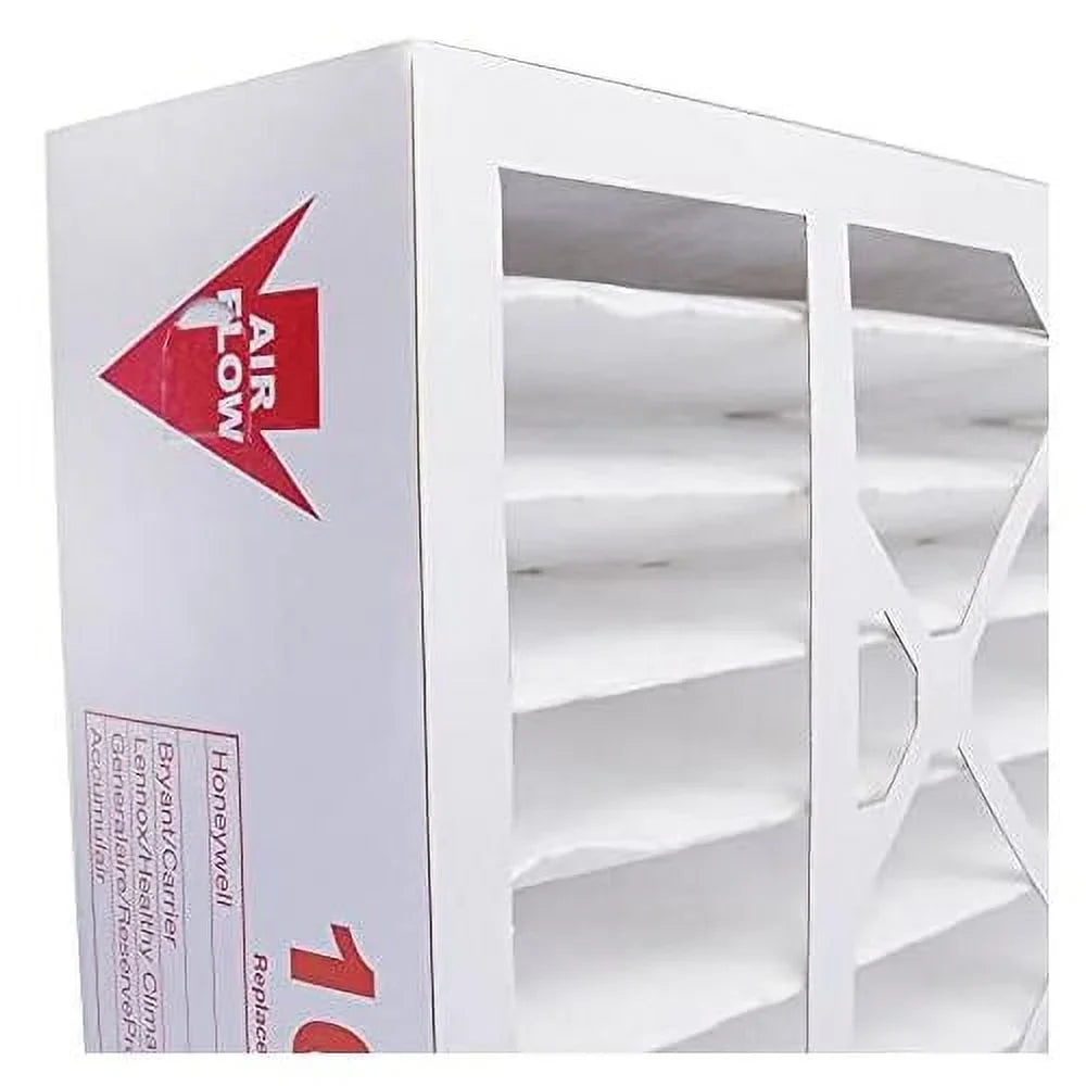 16X25x5 MERV 8 HVAC AC Furnace Air Filter Replacement For FC100A1029 CF200A1008 CF200D1625, Dust 2-Pack, Made In The