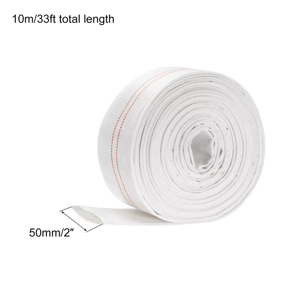 Lightweight Backwash Hose Lay Flat Reinforced Discharge PVC Hose 2" ID 33ft for Swimming Pool