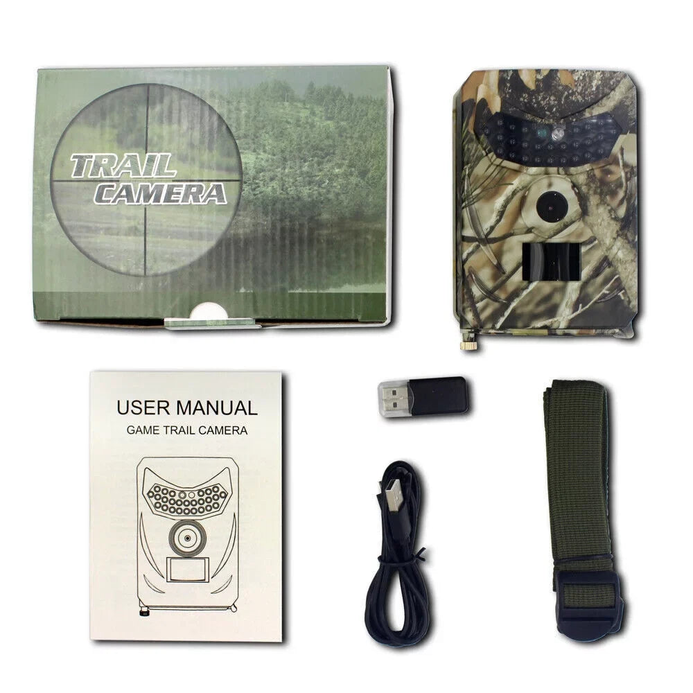 Infrared Trail Camera,DFITO Wildlife Monitor, 1080P, 12MP, Home Security, Farm Monitoring, Hunting Trail Monitor, Hunting Wildlife Camera Waterproof (SD Card NOT Included)