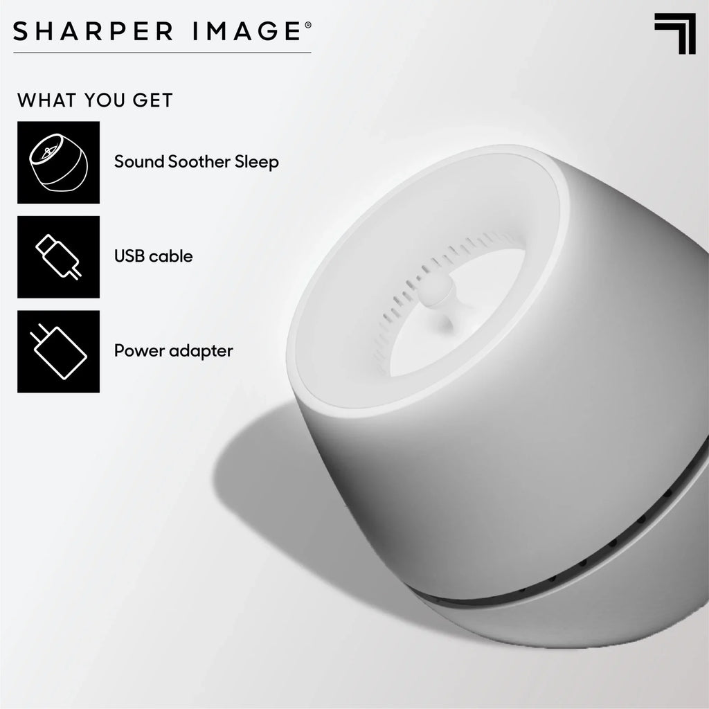 Sharper Image® Sound Soother Wind, White Noise Machine With LED Glow