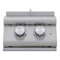 Blaze Premium LTE+ Natural Gas Stainless Steel Double Side Burner W/ Lid - BLZ-SB2-LTE3-NG