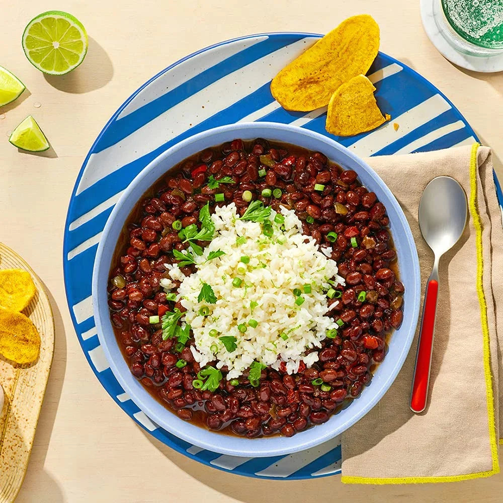 Bush,S Best 15.2 Oz Canned Black Beans Simmerin, Caribbean Sidekicks, Source Of Plant Based Protein And Fiber, Low Fat, Gluten Free, (Pack Of 12)