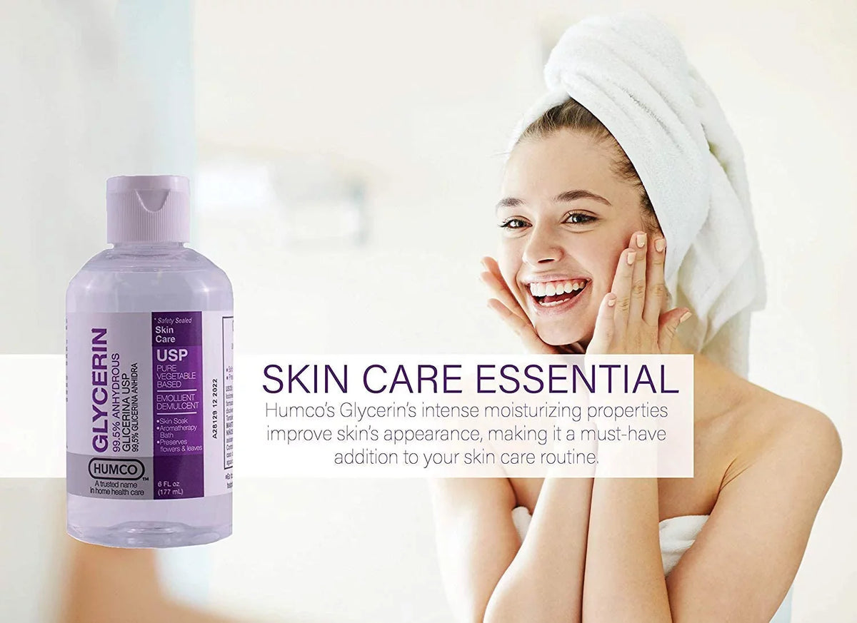 5 Pack - Humco Glycerin Skin Protectant USP 99.5% 6oz Each