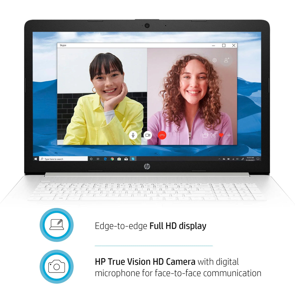 Restored HP 17" FHD, i3-1115, 8GB RAM, 256 GB SSD, Silver, Windows 11, 17-by4022wm (Refurbished)