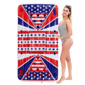 n Flag Floating Beer Pong Float with Built-In Cooler