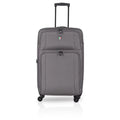 TUCCI 28 in. Disinvolta T00361 Fabric Carry-On Luggage, Silver