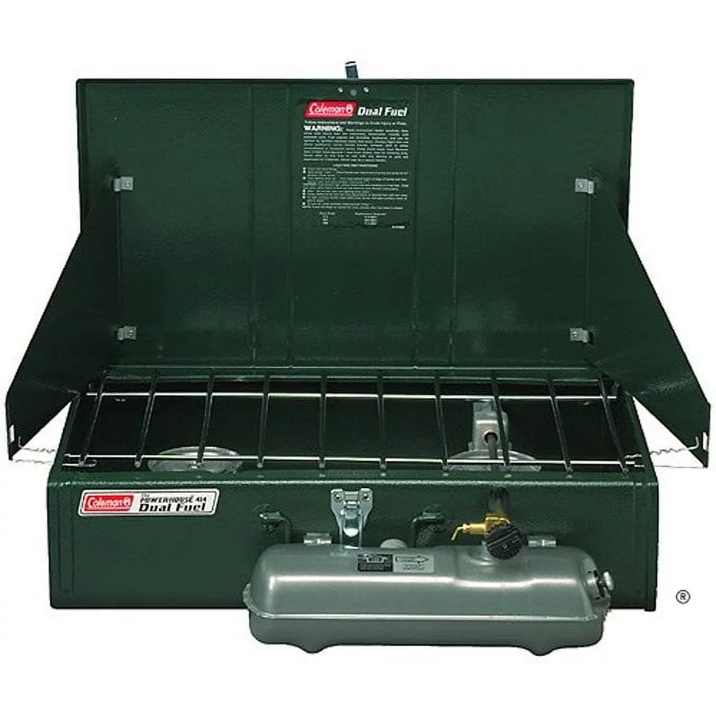 Coleman Manual Series Powerhouse Dual Fuel Gas Camping Stove, 2-Burner
