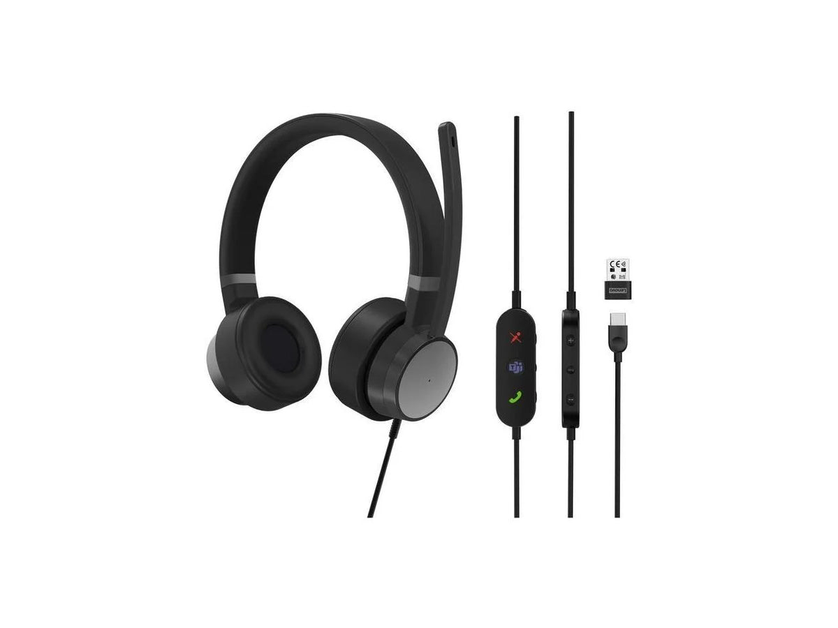 Jabra Evolve2 85 UC Wireless Headphones with Link380a, Stereo, Black - Wireless Bluetooth Headset for Calls and Music, 37 Hours of Battery Life, Advanced Noise Cancelling Headphones