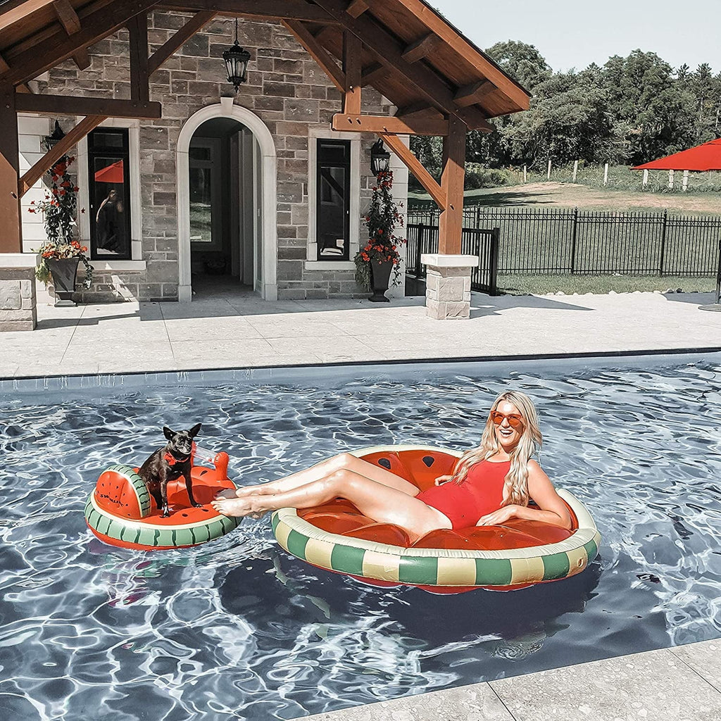 Swimline Watermelon Slice Island Inflatable Raft