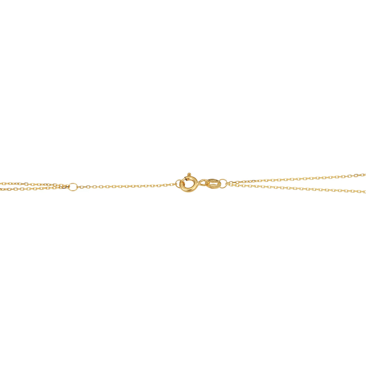 Kooljewelry 14k Yellow Gold Double Strand Diamond-Cut Heart (adjusts to 6.5 or 7.5 inch)
