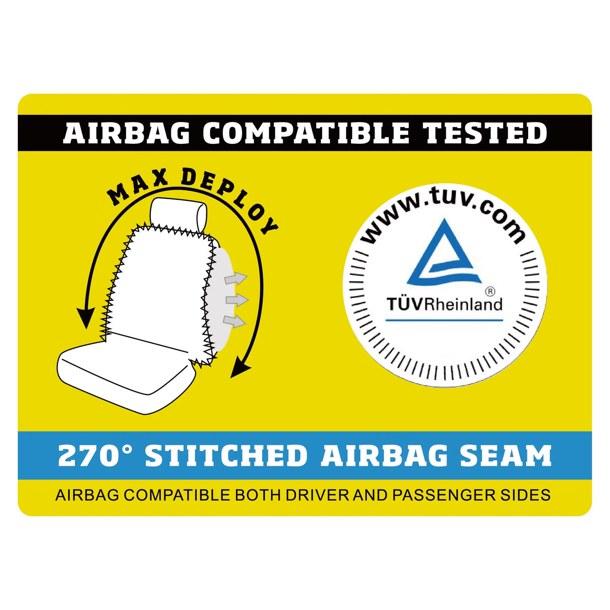 Auto Drive 2 Piece Checker Diamond Car Seat Wrap Premium Leather Black, Universal Fit - 2102SC035