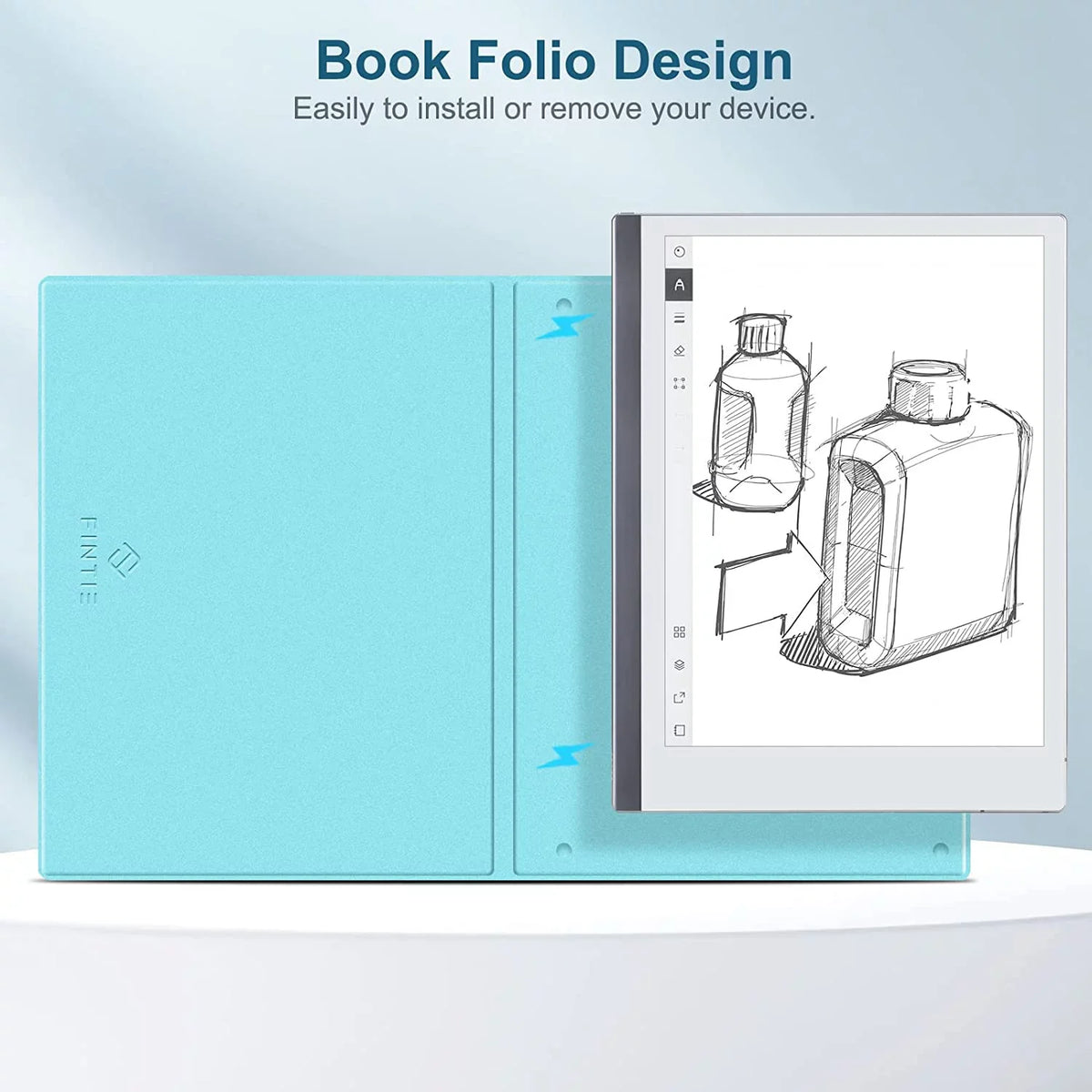 Slim Case for Remarkable 2 Digital Paper Tablet 10.3 inch (2020 Released) - Premium PU Leather Lightweight Book