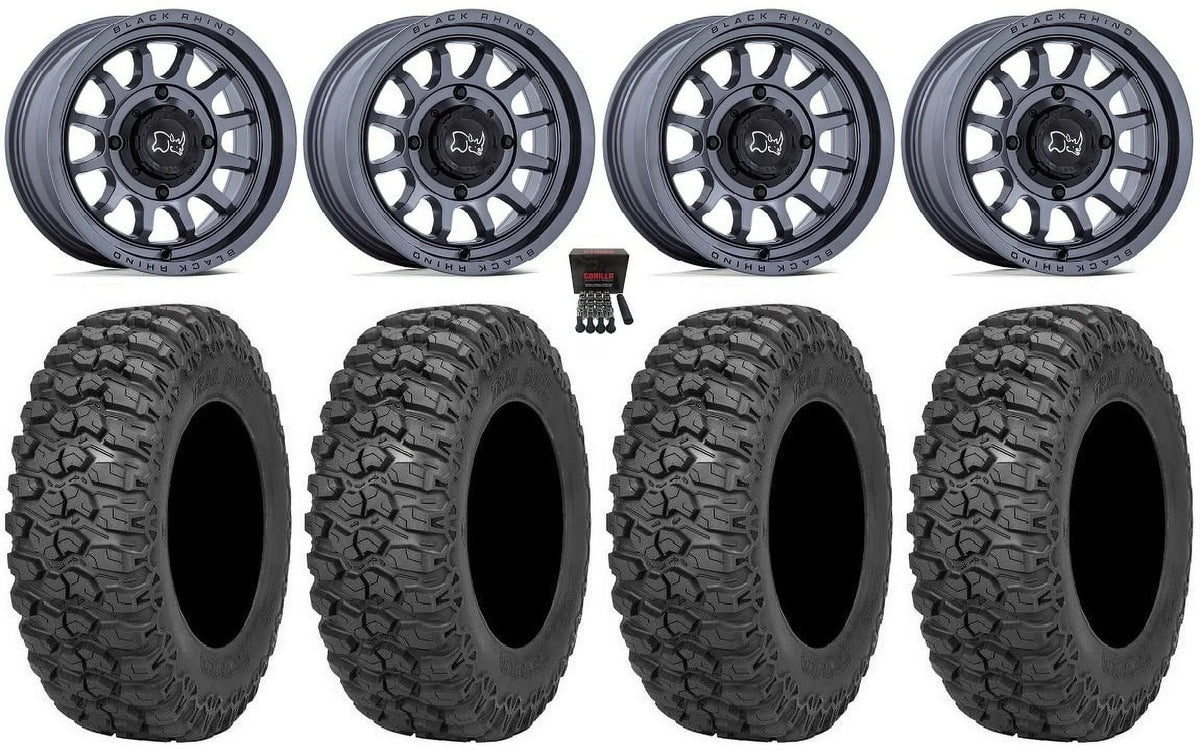 Black Rhino Rapid 15" Wheels Gm 32" Trail Saw 2.0 Tires Sportsman RZR Ranger