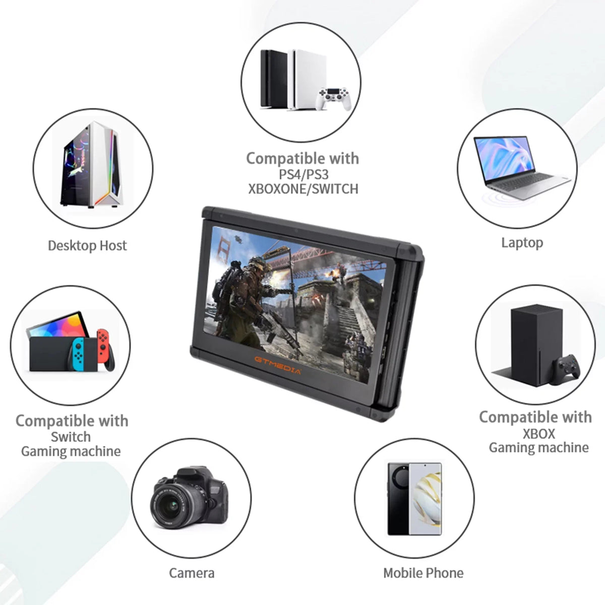 GTMEDIA Mate X 11.6-inch Portable Dual Screen Monitor for Laptop - Full HD IPS Display, Easy Setup and Versatile Usage