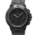 Pre-Owned BVLGARI Diagono Magnesium Chrono Wrist Watch watch Wrist Watch DG42SMCCH Mechanical Automatic Black Rubber belt mag DG42SMCCH (Good)