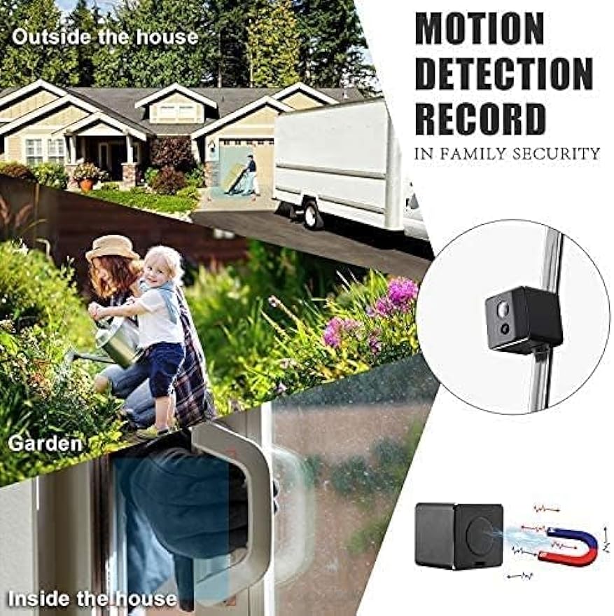 Wireless Camera Mini Hidden Spy Camera Portable Small Nanny Cam with Night Vision and Motion Detection HD 1080P Body Cam Gift Surveillance Cameras for Home Security Indoor/Outdoor1