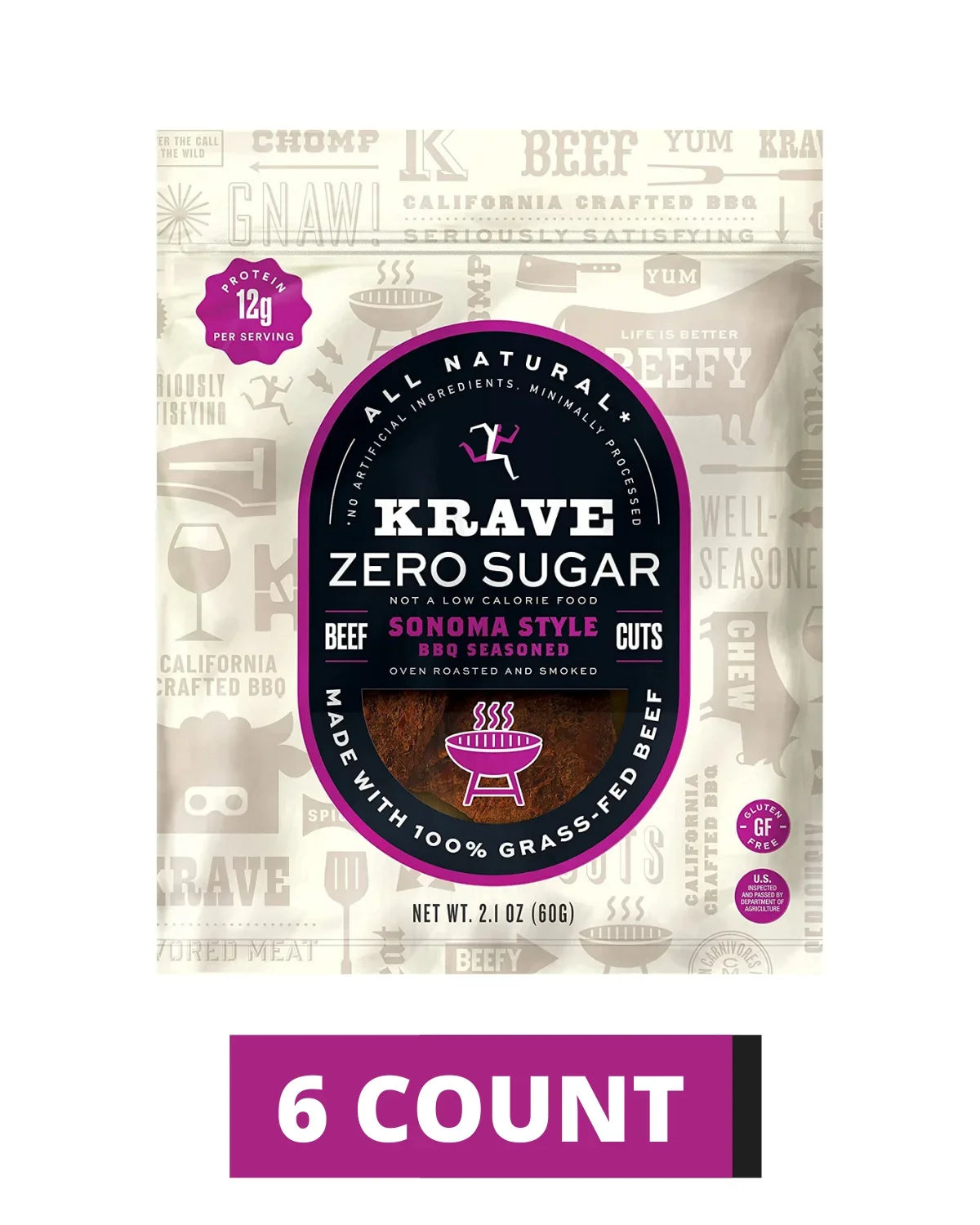 Krave: Jerky Sonoma Bbq, 2.1 Oz