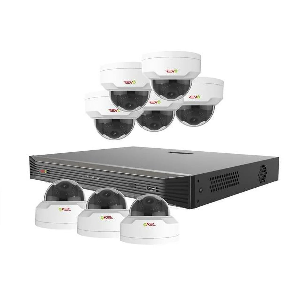 Revo RU162MD8G-3T Ultra HD 16 Channel 3TB NVR Surveillance System with 8 x 4 Megapixel Cameras