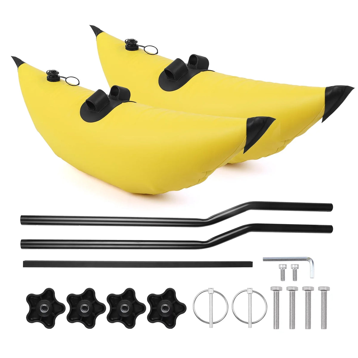walmeck Kayak PVC Inflatable Outrigger Float with Sidekick Arms Rod Kayak Vessel Fishing Standing Float Stabilizer System Kit