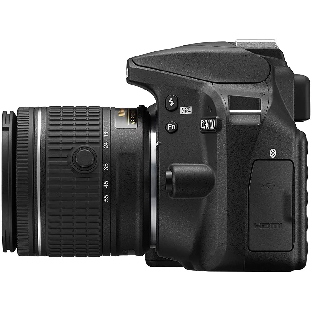 Restored Nikon D3400 24.2 MP DSLR Camera with 18-55mm VR Lens Kit 1571B (Black) (Refurbished)