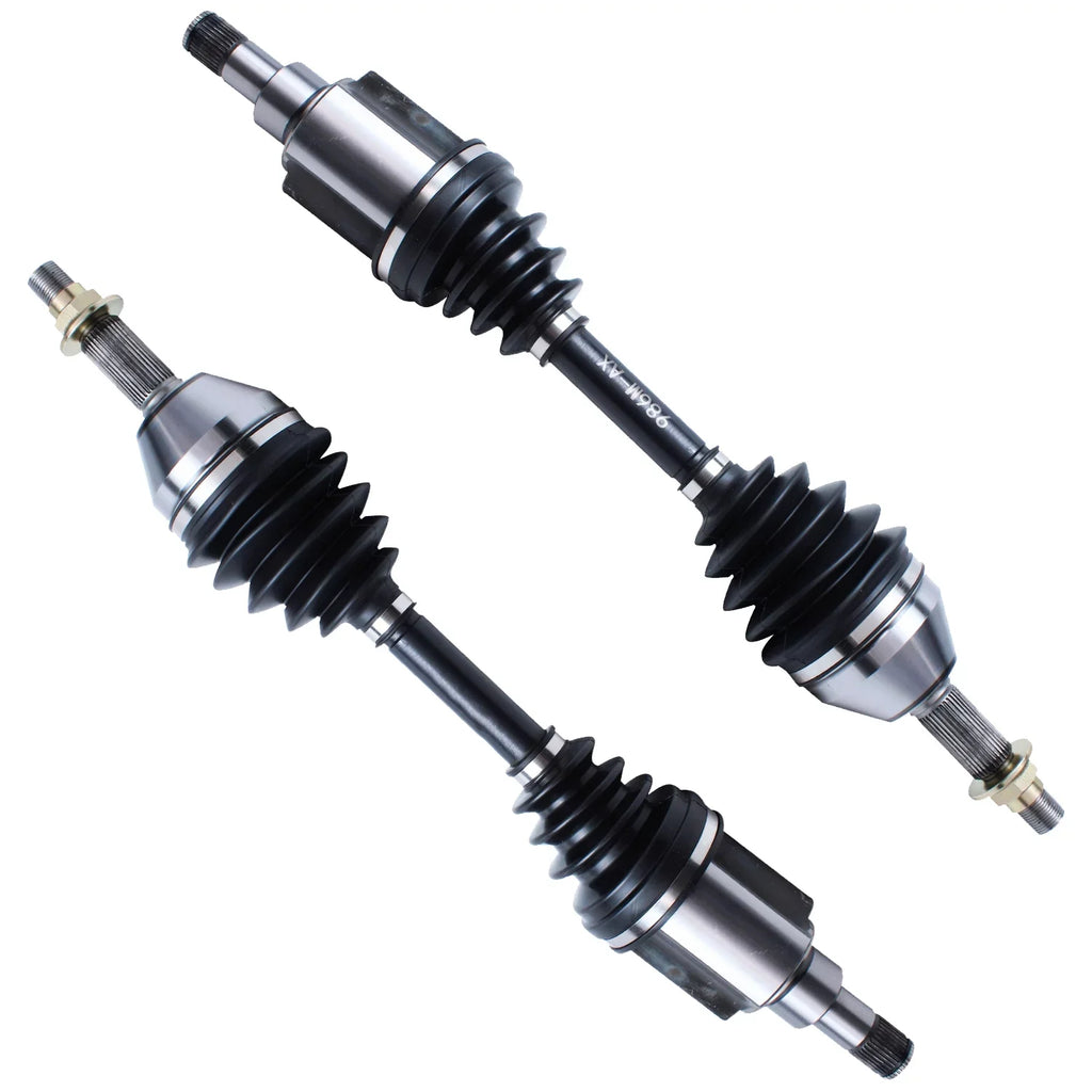 Detroit Axle - 2pc Front CV Axles for Chevrolet Cobalt Pontiac G5 G4 Pursuit Saturn Ion, Replacement CV Axle Shafts Assembly
