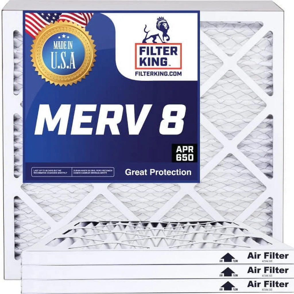 Filter King 12x43x1 Air Filter | 4-PACK | MERV 8 HVAC Pleated A/C Furnace Filters | MADE IN | Actual Size: 12 x 43 x .75"