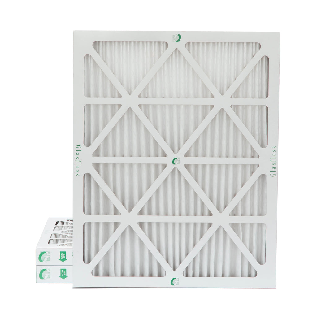 3 Pack of 18x20x2 MERV 13 Pleated 2" Inch Air Filters by Glasfloss. Actual Size: 17-1/2 x 19-1/2 x 1-3/4