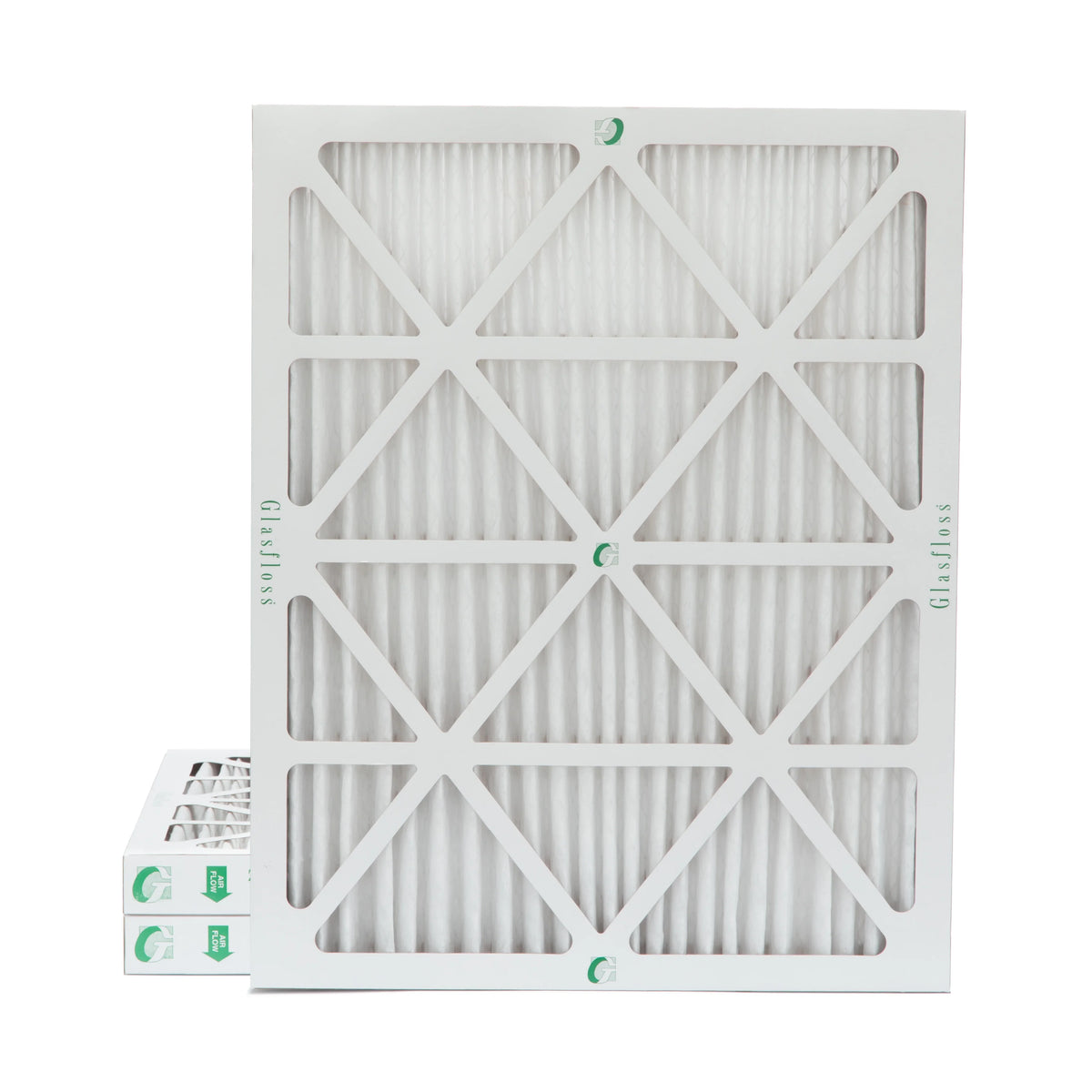 3 Pack of 18x20x2 MERV 13 Pleated 2" Inch Air Filters by Glasfloss. Actual Size: 17-1/2 x 19-1/2 x 1-3/4