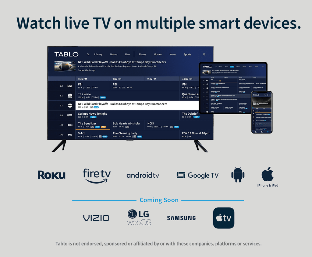 New Tablo 4th Gen 2-Tuner - 128GB Over-The-Air [OTA] Digital Video Recorder [DVR] with 35-mile TV Antenna TF128B-AN-01-CN