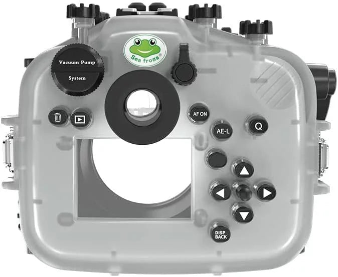 Seafrogs [40M/130FT] Underwater Camera Housing Waterproof Scuba Case for Fujifilm X-T4 Fuji xt4 w/Short Flat Port