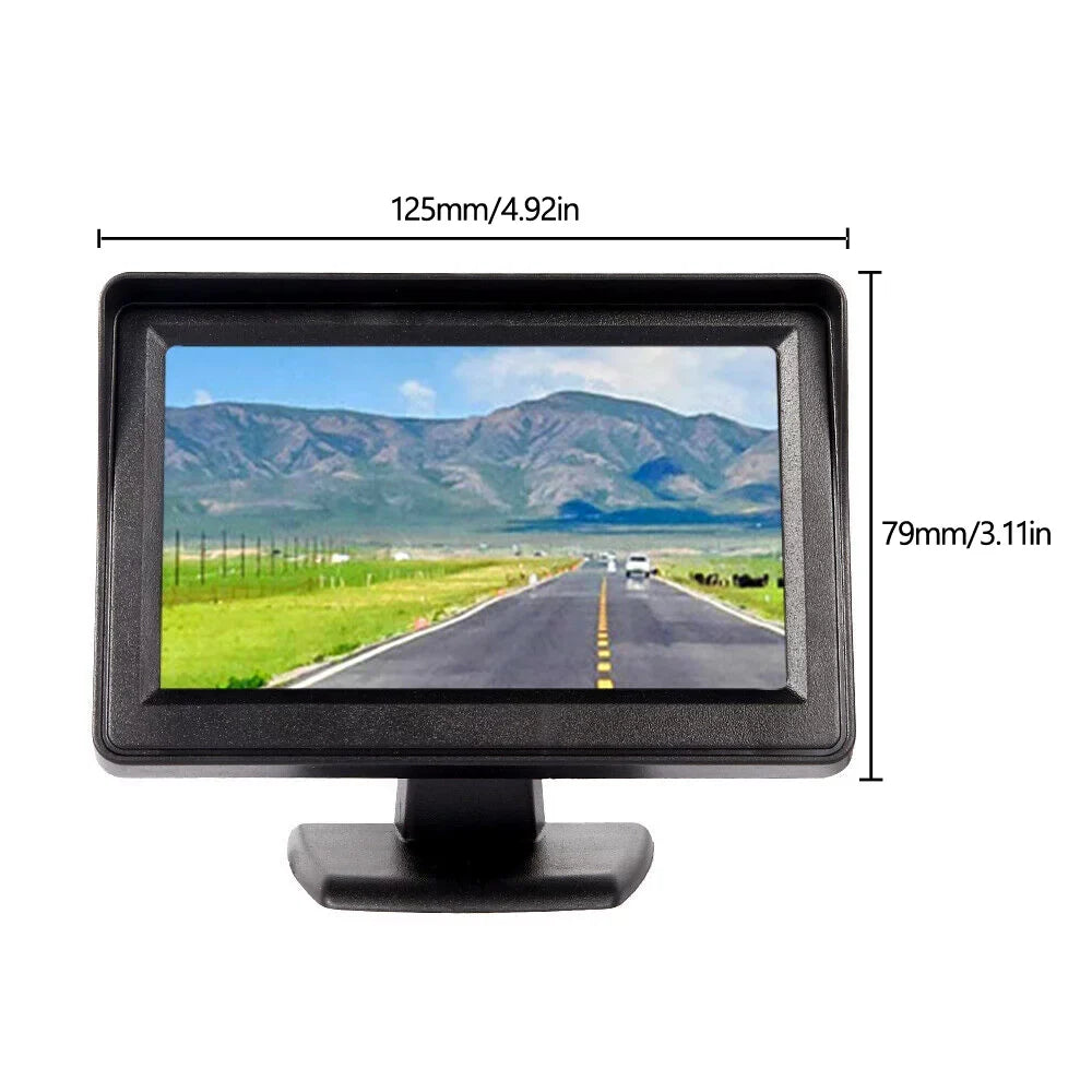 4.3" TFT LCD Car MonitorRear View HD Camera Display Reverse Monitor NTSC PAL