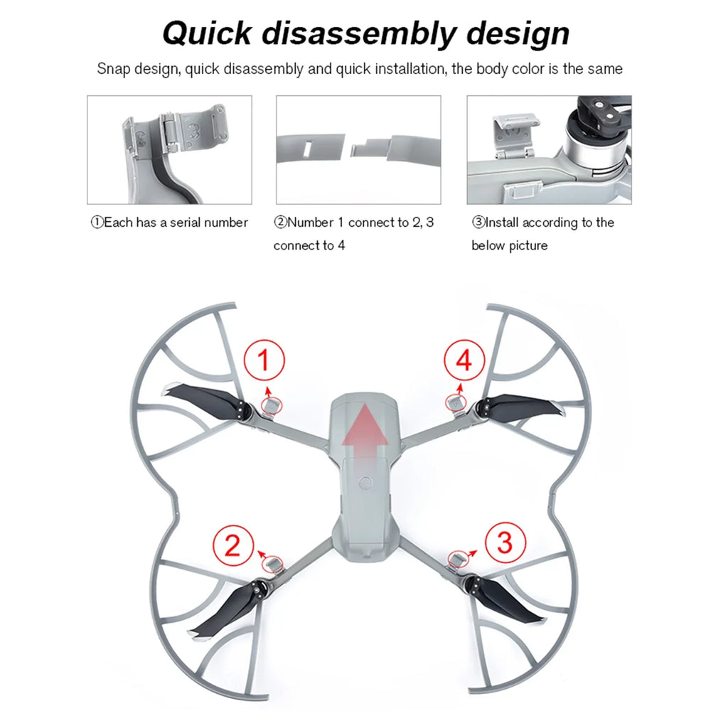 CACAGOO Compatible with AIR 2S/Mavic Air 2 Propeller Guards Removable Propellers Protector Drone Accessories