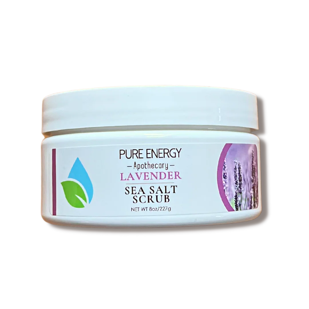 Pure Energy Apothecary Lavender Sea Salt Scrub 8 oz.