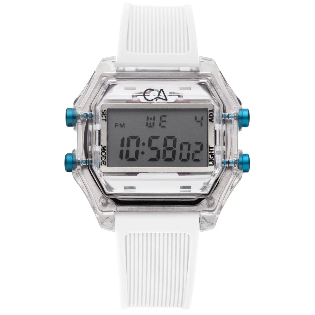 California Watch Co. Venice Beach Digital Clear White