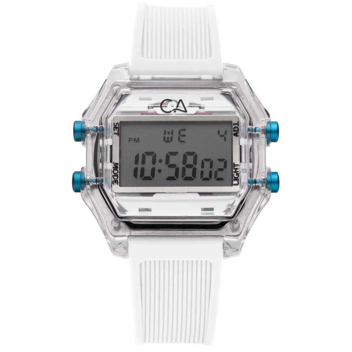 California Watch Co. Venice Beach Digital Clear White