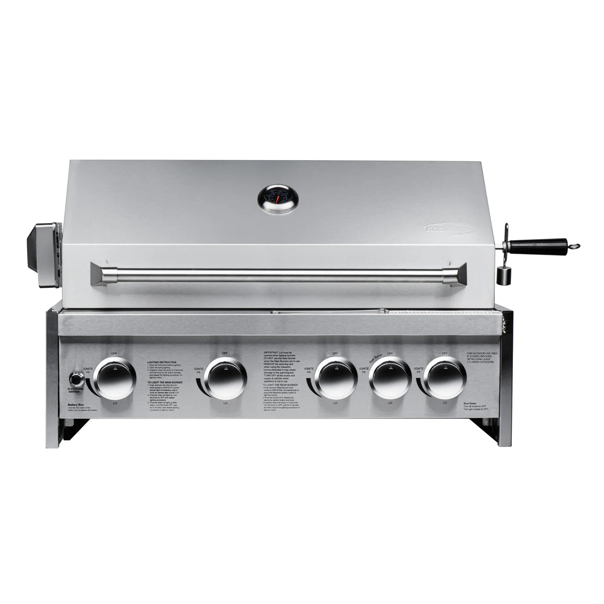 30 in. Built-in Liquid Propane BBQ Grill for Outdoor Kitchen in Stainless-Steel (KM-OKS-BQ30)