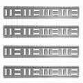 SNAP-LOC Fast-Track E-Track 32 Inch 4-Pack Galvanized Steel Horizontal Vertical, Logistic Tie-Down for Pickups, Trucks, Trailers