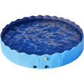 Alden Design Foldable Dog Swimming Pools with Sprinkler Indoor and Outdoor, Blue XXXL