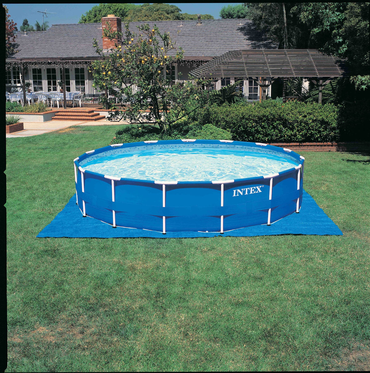 Intex 15' x 48" Metal Frame Above Ground Pool with Filter Pump